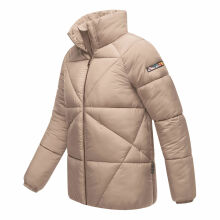 Navahoo Schokolinaa Damen Winter Steppjacke Taupe Grey Größe XL - Gr. 42