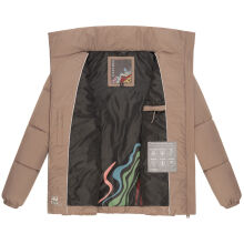 Navahoo Schokolinaa Damen Winter Steppjacke Taupe Grey Größe XL - Gr. 42