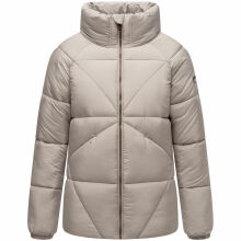 Navahoo Schokolinaa Damen Winter Steppjacke Light Grey Größe XXL - Gr. 44