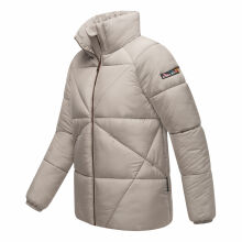Navahoo Schokolinaa Damen Winter Steppjacke Light Grey Größe XXL - Gr. 44