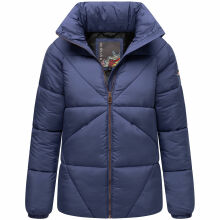 Navahoo Schokolinaa Damen Winter Steppjacke Blue Violet Gr&ouml;&szlig;e M - Gr. 38