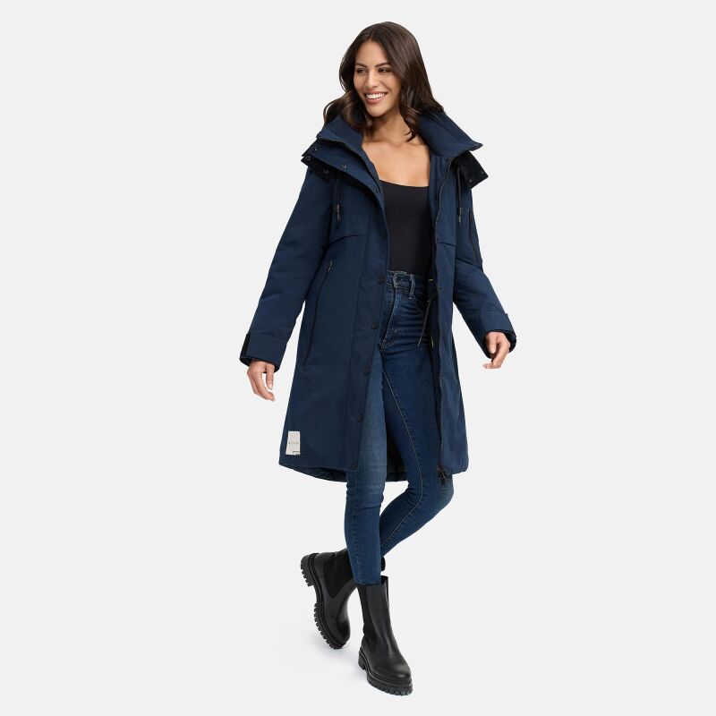 Marikoo Anoukaa Damen Winterjacke Navy Größe M - Gr. 38