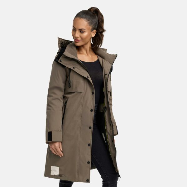 Marikoo Anoukaa Damen Winterjacke Stone Brown Größe S - Gr. 36