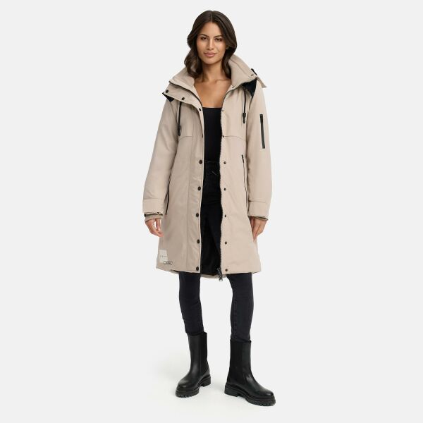 Marikoo Anoukaa Damen Winterjacke Light Taupe Gr&ouml;&szlig;e L - Gr. 40