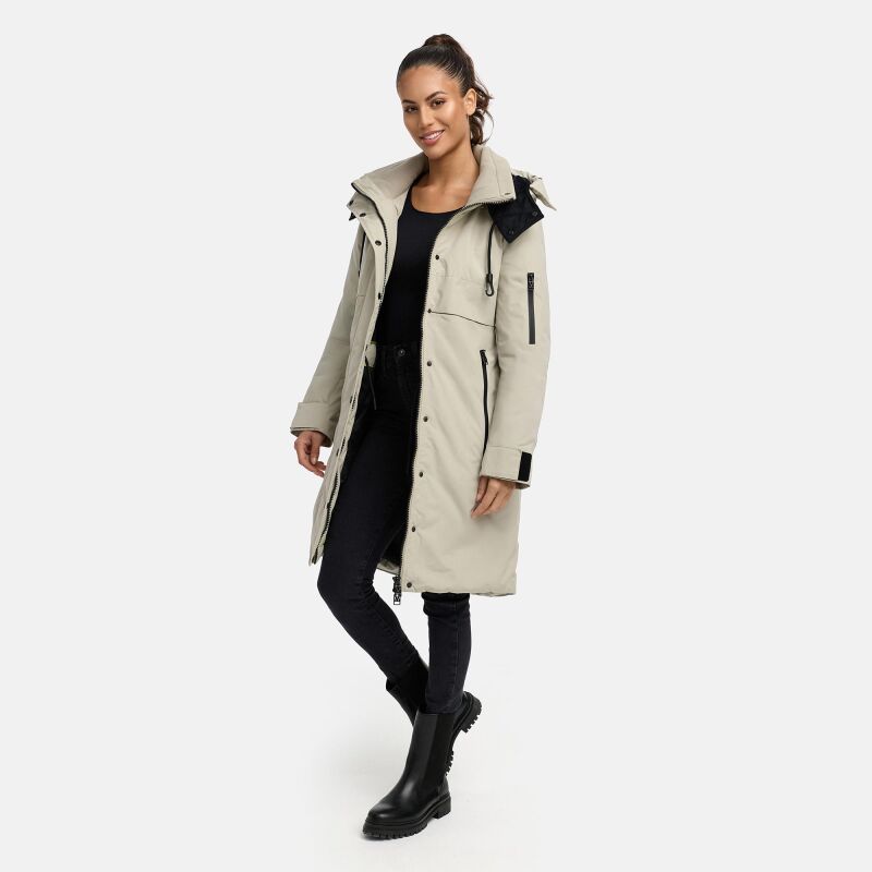 Marikoo Anoukaa Damen Winterjacke Pebble Grey