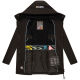 Navahoo Eishauch Damen Winterjacke Schwarz Größe M - Gr. 38