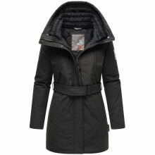 Navahoo Eishauch Damen Winterjacke Schwarz Größe L - Gr. 40