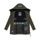 Navahoo Eishauch Damen Winterjacke Dark Olive Größe S - Gr. 36