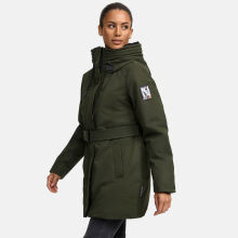 Navahoo Eishauch Damen Winterjacke Dark Olive Größe XL - Gr. 42