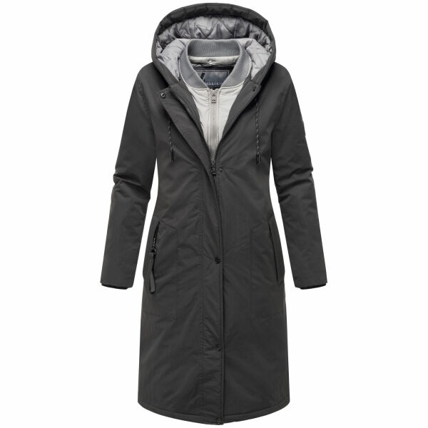 Marikoo Ledalaa Damen Winterjacke Schwarz Größe XXL - Gr. 44