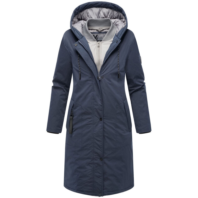 Marikoo Ledalaa Damen Winterjacke Navy Größe XXXL - Gr. 46