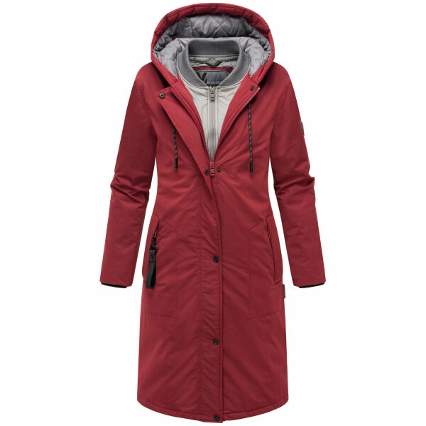 Marikoo Ledalaa Damen Winterjacke Bordeaux Größe XXL - Gr. 44