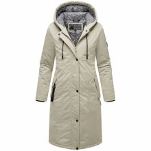 Marikoo Ledalaa Damen Winterjacke Pebble Grey Größe S - Gr. 36