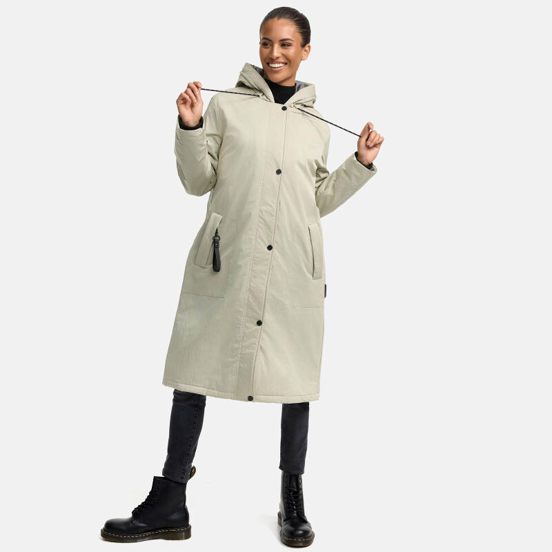 Marikoo Ledalaa Damen Winterjacke Pebble Grey