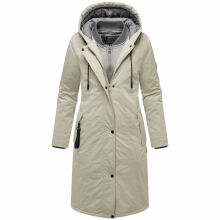 Marikoo Ledalaa Damen Winterjacke Pebble Grey Gr&ouml;&szlig;e XXL - Gr. 44