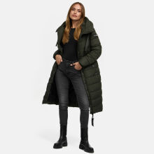 Navahoo Mondmaedchen Damen Winter Steppjacke Olive Größe L - Gr. 40