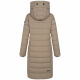 Navahoo Mondmaedchen Damen Winter Steppjacke Taupe Grey Größe S - Gr. 36