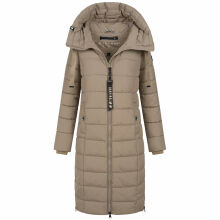 Navahoo Mondmaedchen Damen Winter Steppjacke Taupe Grey Größe M - Gr. 38