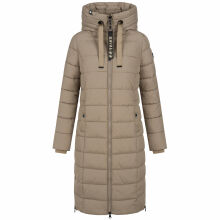 Navahoo Mondmaedchen Damen Winter Steppjacke Taupe Grey Größe M - Gr. 38