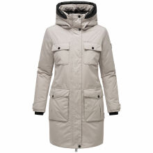 Navahoo Eissturm Damen Winterjacke Light Grey Größe S - Gr. 36
