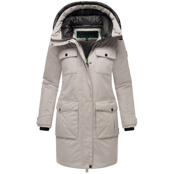 Navahoo Eissturm Damen Winterjacke Light Grey Größe M - Gr. 38