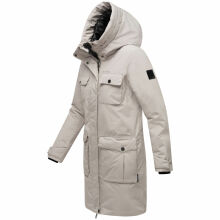 Navahoo Eissturm Damen Winterjacke Light Grey Gr&ouml;&szlig;e L - Gr. 40