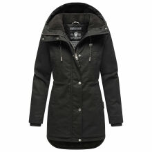 Navahoo Winterfunke Damen Winterjacke Schwarz Größe L - Gr. 40