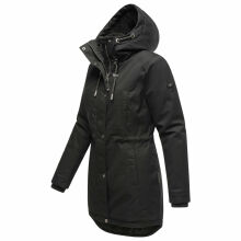 Navahoo Winterfunke Damen Winterjacke Schwarz Größe XXXL - Gr. 46