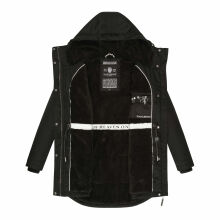 Navahoo Winterfunke Damen Winterjacke Schwarz Größe XXXL - Gr. 46