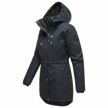 Navahoo Winterfunke Damen Winterjacke Navy Größe XXXL - Gr. 46