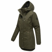 Navahoo Winterfunke Damen Winterjacke Olive Größe M - Gr. 38