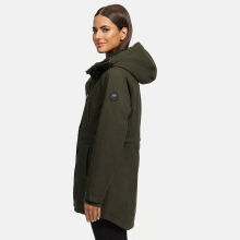 Navahoo Winterfunke Damen Winterjacke Olive Größe L - Gr. 40