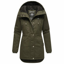 Navahoo Winterfunke Damen Winterjacke Olive Größe L - Gr. 40