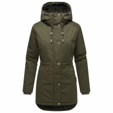Navahoo Winterfunke Damen Winterjacke Olive Größe L - Gr. 40