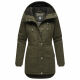 Navahoo Winterfunke Damen Winterjacke Olive Größe L - Gr. 40