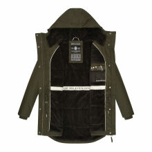 Navahoo Winterfunke Damen Winterjacke Olive Größe XXXL - Gr. 46