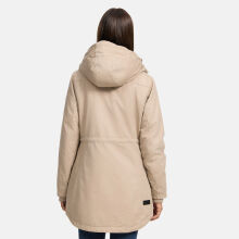 Navahoo Winterfunke Damen Winterjacke Beige Gr&ouml;&szlig;e S - Gr. 36