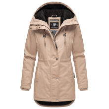 Navahoo Winterfunke Damen Winterjacke Beige Gr&ouml;&szlig;e S - Gr. 36