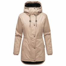 Navahoo Winterfunke Damen Winterjacke Beige Größe XL - Gr. 42