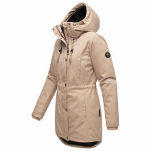 Navahoo Winterfunke Damen Winterjacke Beige Größe XL - Gr. 42