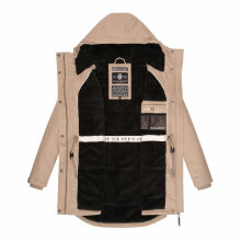 Navahoo Winterfunke Damen Winterjacke Beige Größe XL - Gr. 42