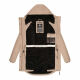 Navahoo Winterfunke Damen Winterjacke Beige Größe XL - Gr. 42