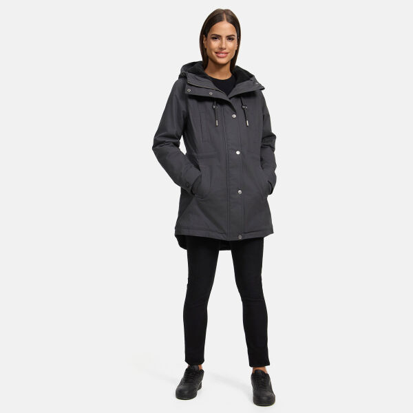 Navahoo Winterfunke Damen Winterjacke Anthrazit Größe M - Gr. 38