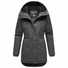 Navahoo Winterfunke Damen Winterjacke Anthrazit Größe M - Gr. 38