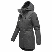Navahoo Winterfunke Damen Winterjacke Anthrazit Größe M - Gr. 38