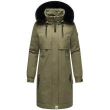 Navahoo Kaltwetterretter Damen Winterjacke Olive Forest Größe XS - Gr. 34