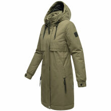 Navahoo Kaltwetterretter Damen Winterjacke Olive Forest Größe S - Gr. 36