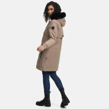 Navahoo Kaltwetterretter Damen Winterjacke Taupe Grey Gr&ouml;&szlig;e S - Gr. 36