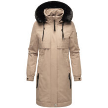 Navahoo Kaltwetterretter Damen Winterjacke Taupe Grey Gr&ouml;&szlig;e S - Gr. 36