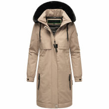 Navahoo Kaltwetterretter Damen Winterjacke Taupe Grey Größe XXXL - Gr. 46